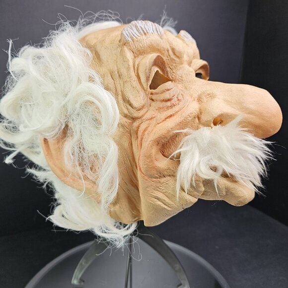 Vintage Cesar 81 Albert Einstein Mask Rubber Latex Halloween Mask One Size Adult - Picture 3 of 16